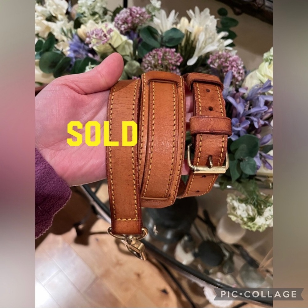Authentic Louis Vuitton Vachetta Leather 1” prelovedXXSOLDXX